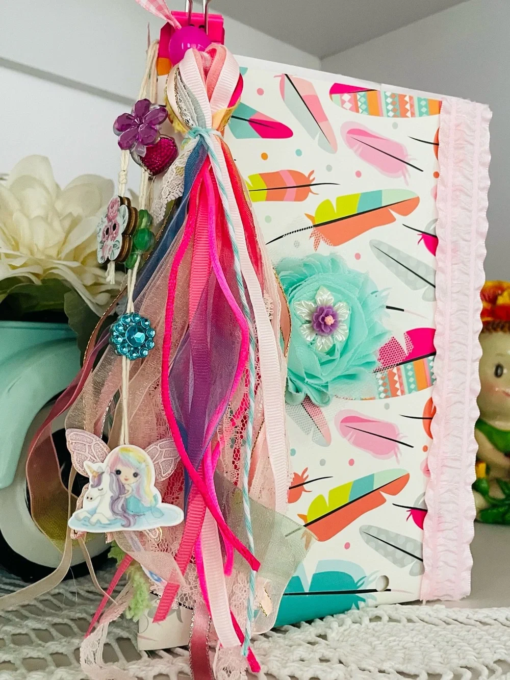 Handmade Journal with Ribbon Tassel